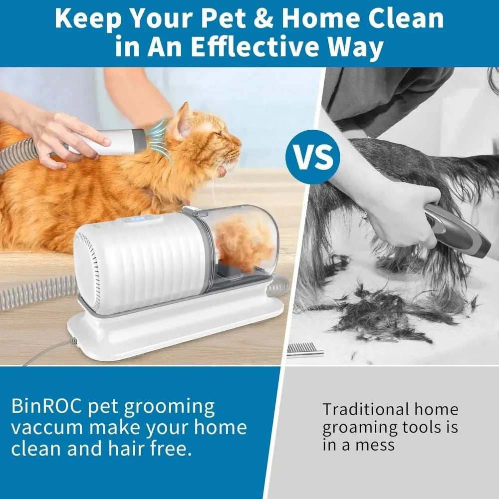 pet grooming vacuum kit - product view 4