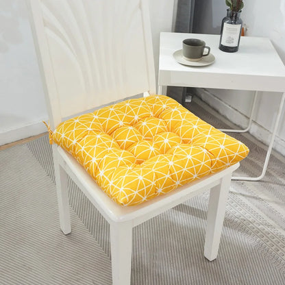 40 x 40 cm Breathable Chair Cushion, Soft Cotton-Filled Polyester Seat Pad with Embroidered Plaid Pattern, 8 Styles - product view 4