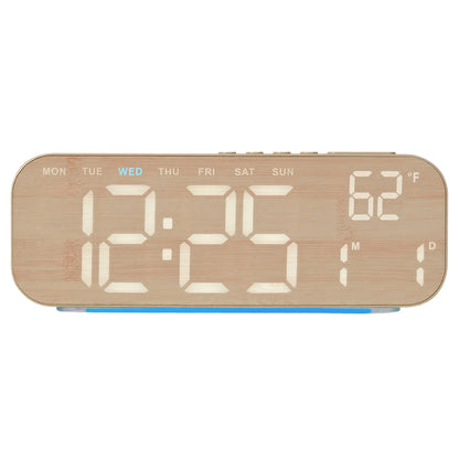 10-Inch Digital Alarm Clock with Ambient Light, Dual Alarms, Auto-Dimming LED Display, Timer and USB-C for Bedroom - product view 4