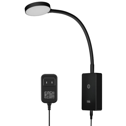 Touch-Controlled Bedside Wall Lamp, Dimmable LED Reading Light, 4 Brightness Levels, 500lm, USB Charging Port - product view 2