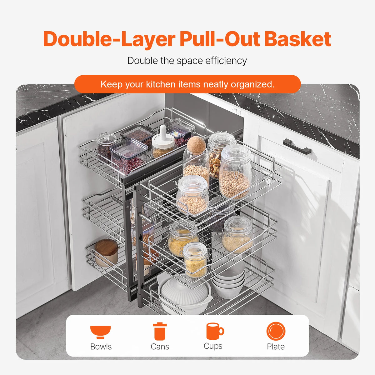 pull out cabinet organizer - product view 4