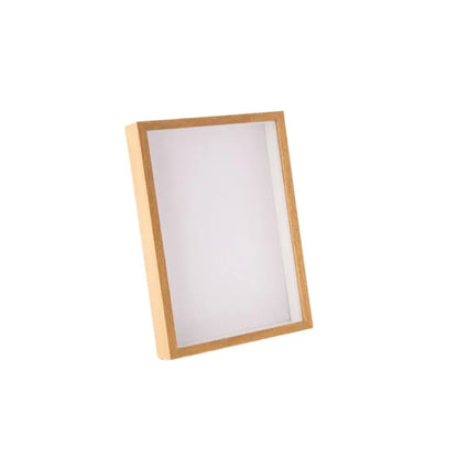 Rectangular Shadow Box Frame, Plastic Display Case with Clear Acrylic Front, Black or Wood Finish, 4x6 to 8x10 Inch Sizes - product view 2