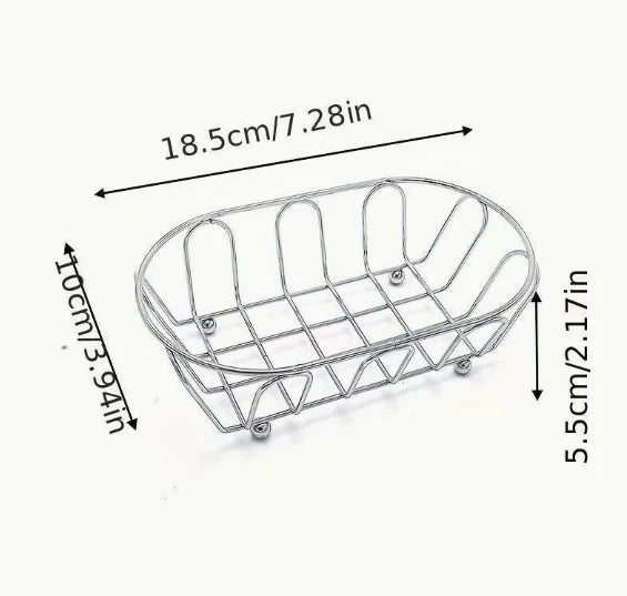 Stainless Steel Storage Basket, Reusable Metal Frame Organizer for Jewelry, Cosmetics and Small Items - product view 1