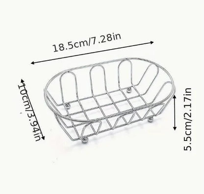 Stainless Steel Storage Basket, Reusable Metal Frame Organizer for Jewelry, Cosmetics and Small Items - product view 1