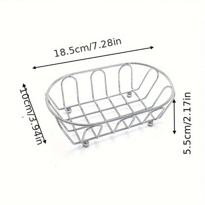 Stainless Steel Storage Basket, Reusable Metal Frame Organizer for Jewelry, Cosmetics and Small Items - product view 3
