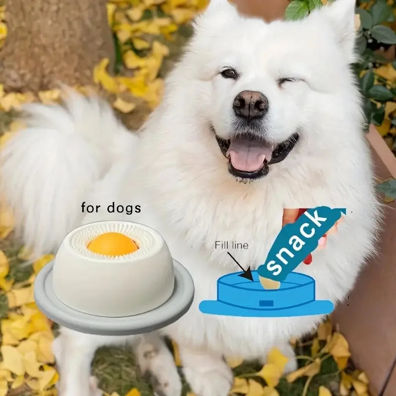 Slow Feeder Dog Bowl and Cat Lick Mat, Plastic Interactive Snack Plate for Dogs and Cats - product view 4