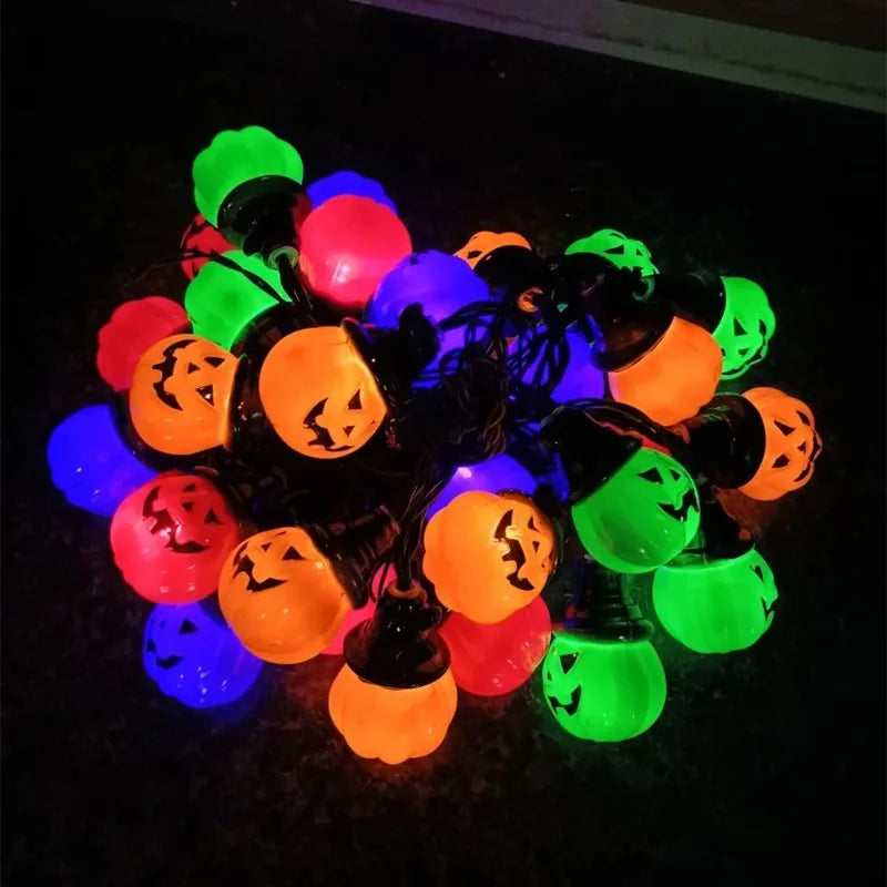 Solar Halloween String Lights, RGB Multicolor LEDs, 8 Modes, 8–10 Hour Runtime for Garden and Patio - product view 6