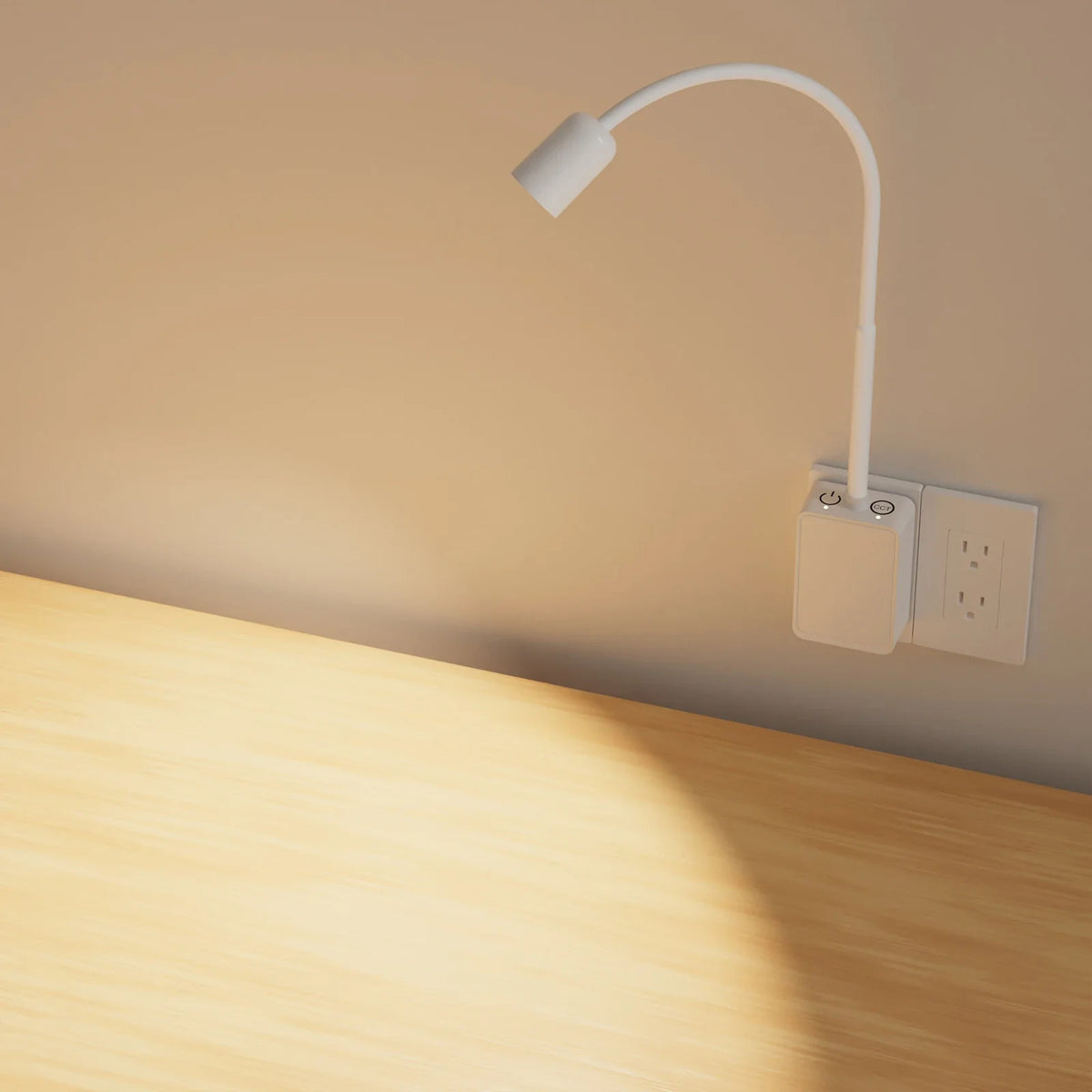 Plug-In LED Wall Sconce, Touch Dimmable Reading Light, 4 Brightness Levels, 3 Color Temperatures, 4W - product view 3