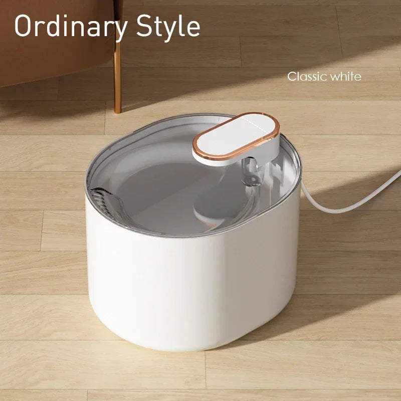 3L USB-C Pet Water Fountain, Two-Outlet Circulating Filtered Dispenser with Normal and Low-Noise Options for Cats and Dogs - product view 3
