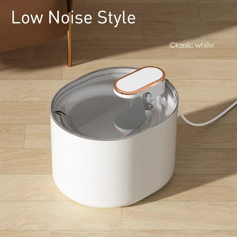 3L USB-C Pet Water Fountain, Two-Outlet Circulating Filtered Dispenser with Normal and Low-Noise Options for Cats and Dogs - product view 5