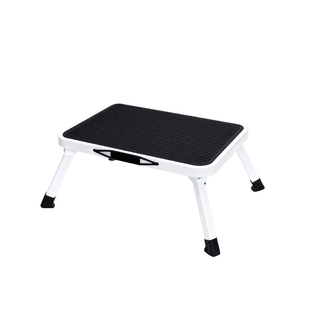 Folding Step Ladder Stool, One-Step Metal Platform with Non-Slip Feet, 330 lb Capacity, Carry Handle for Home and RV - product view 2