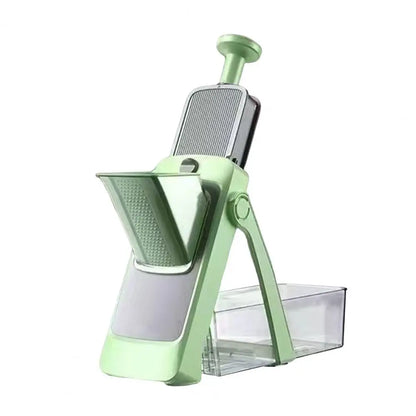 Adjustable Mandoline Slicer, 0–8 mm Thickness, 4 Cutting Modes, Enclosed Pusher, Drain Box and Suction Base - product view 1