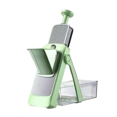 Adjustable Mandoline Slicer, 0–8 mm Thickness, 4 Cutting Modes, Enclosed Pusher, Drain Box and Suction Base - product view 1