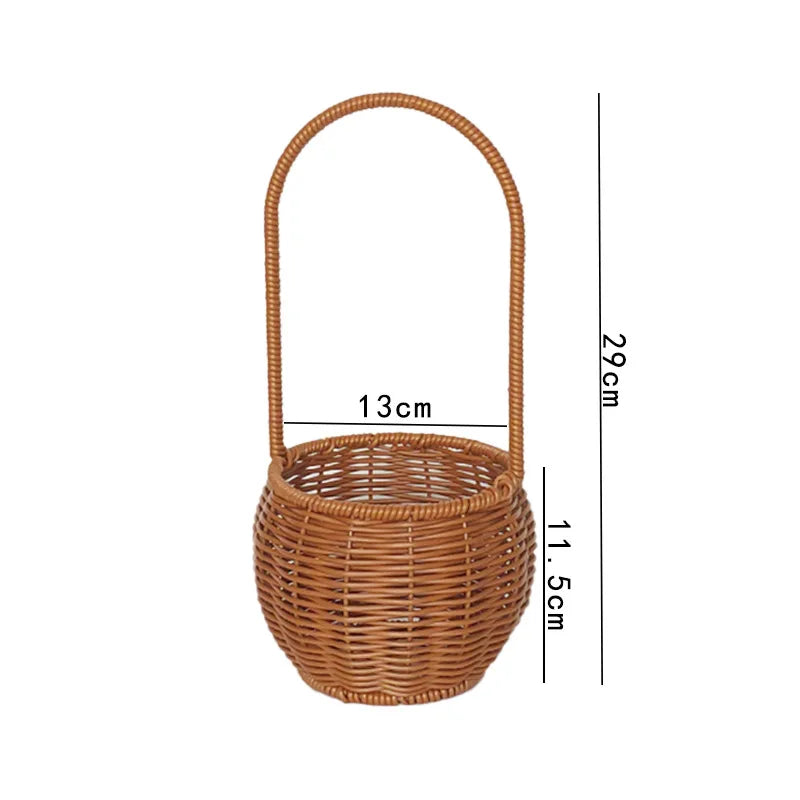 Plastic Garden Harvest Basket, Reusable Multi-Use Foraging Basket with Metal Frame, Small, Medium or 2-Piece Options - product view 1