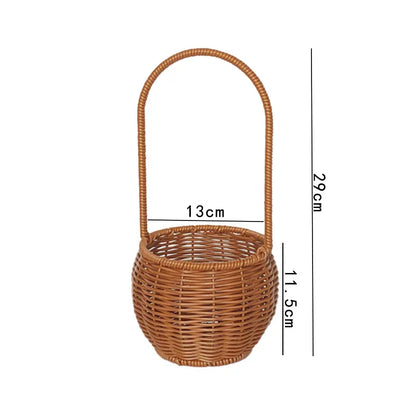 Plastic Garden Harvest Basket, Reusable Multi-Use Foraging Basket with Metal Frame, Small, Medium or 2-Piece Options - product view 1