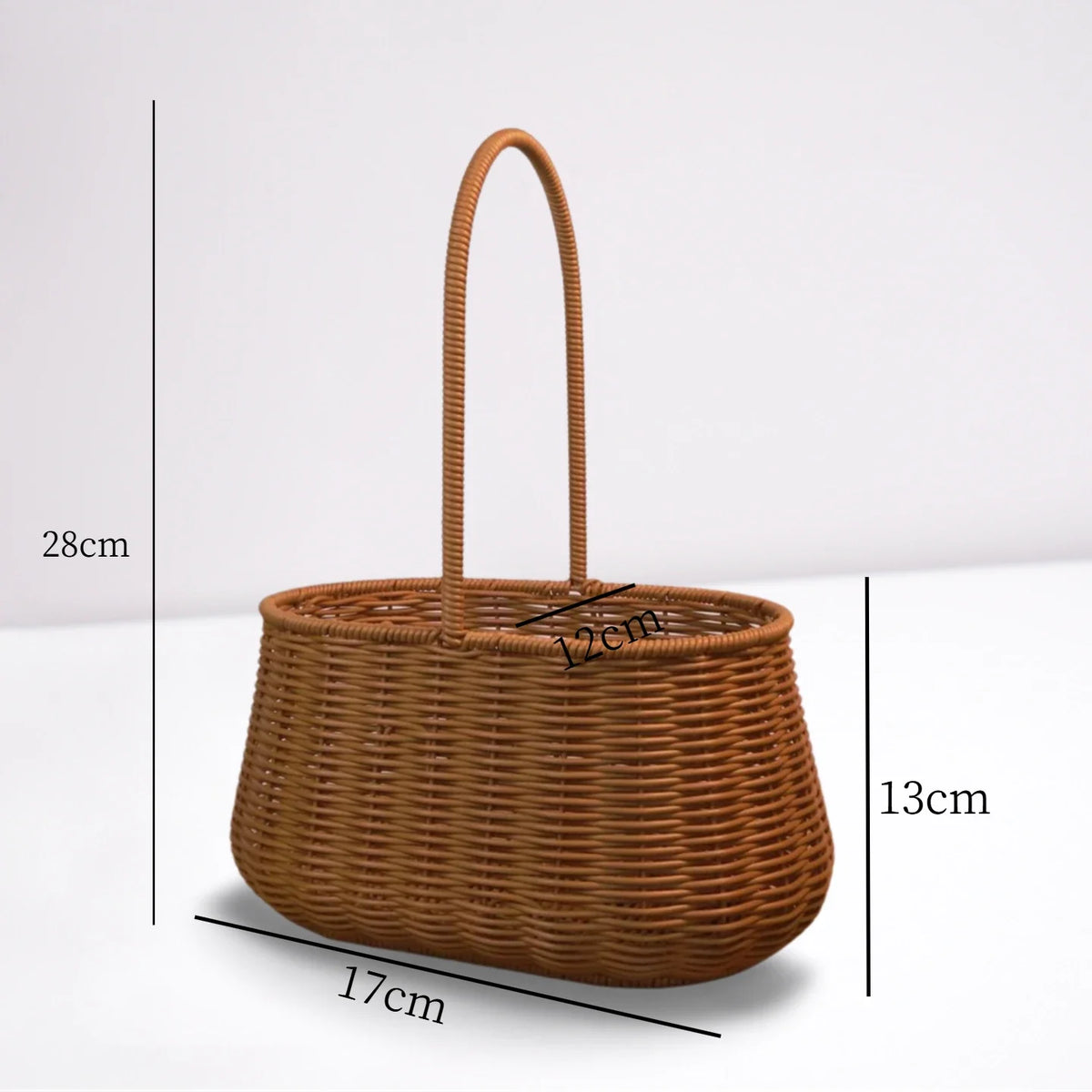 Plastic Garden Harvest Basket, Reusable Multi-Use Foraging Basket with Metal Frame, Small, Medium or 2-Piece Options - product view 5