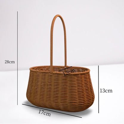 Plastic Garden Harvest Basket, Reusable Multi-Use Foraging Basket with Metal Frame, Small, Medium or 2-Piece Options - product view 5