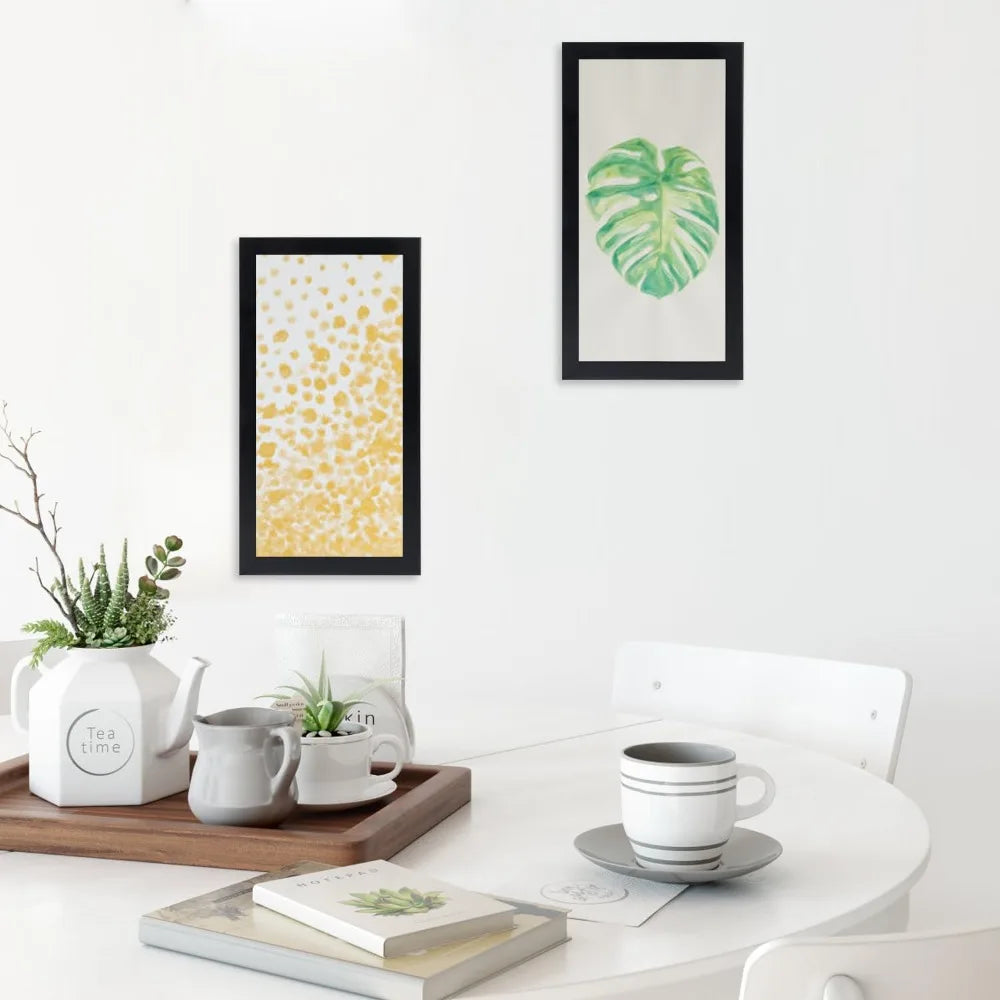Black Picture Frame, 10 x 17 Inch Plastic Frame with Shatter-Resistant Plexiglass, Turn Buttons and Vertical or Horizontal Hanging - product view 5