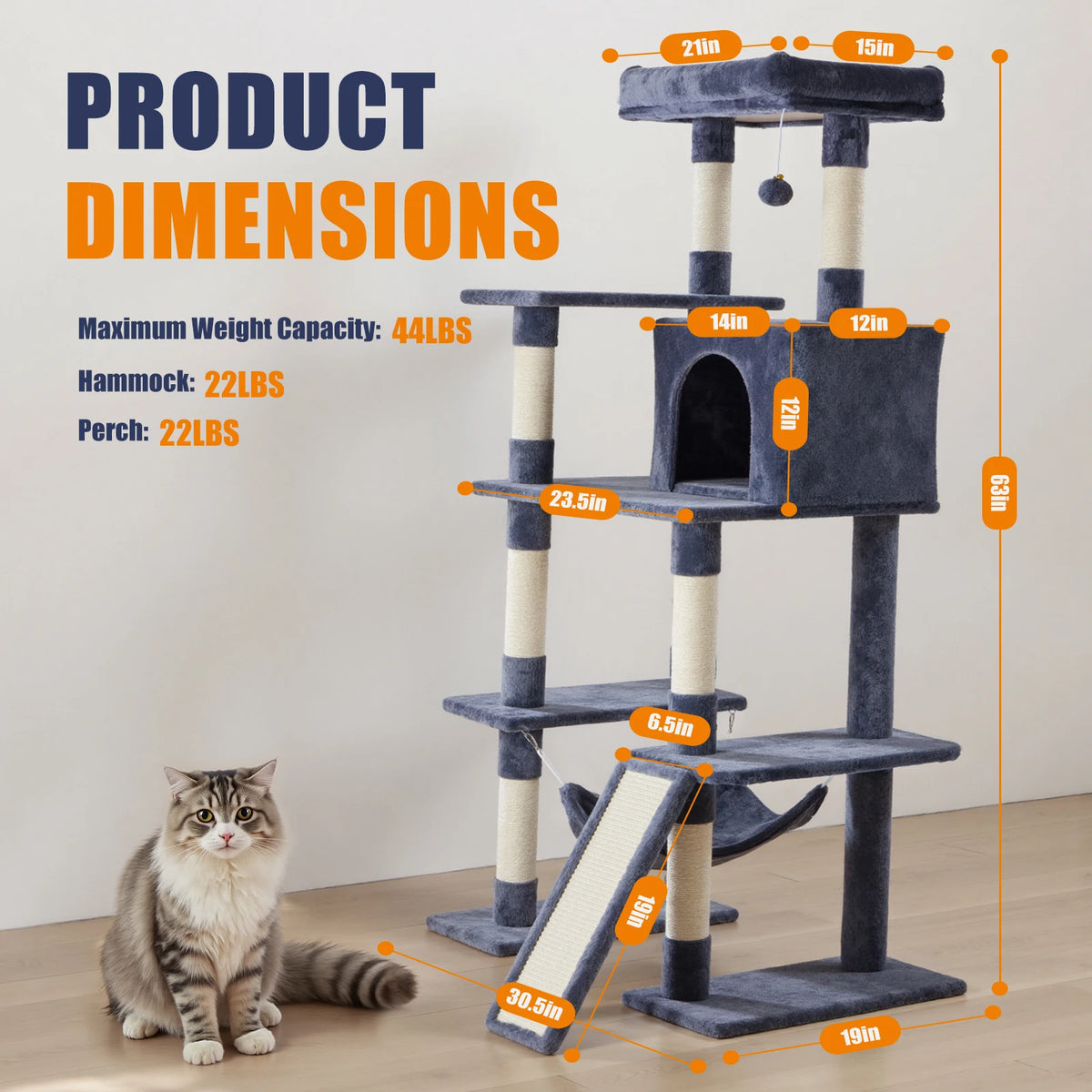 cat scratching post - product view 5