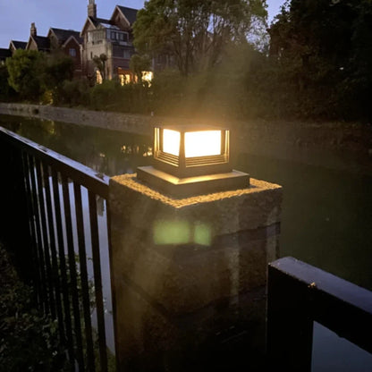 Solar Fence Light, Waterproof LED Post Cap with 8 LEDs, White or Warm Light, 4–6 Inch Columns for Garden Fences - product view 2