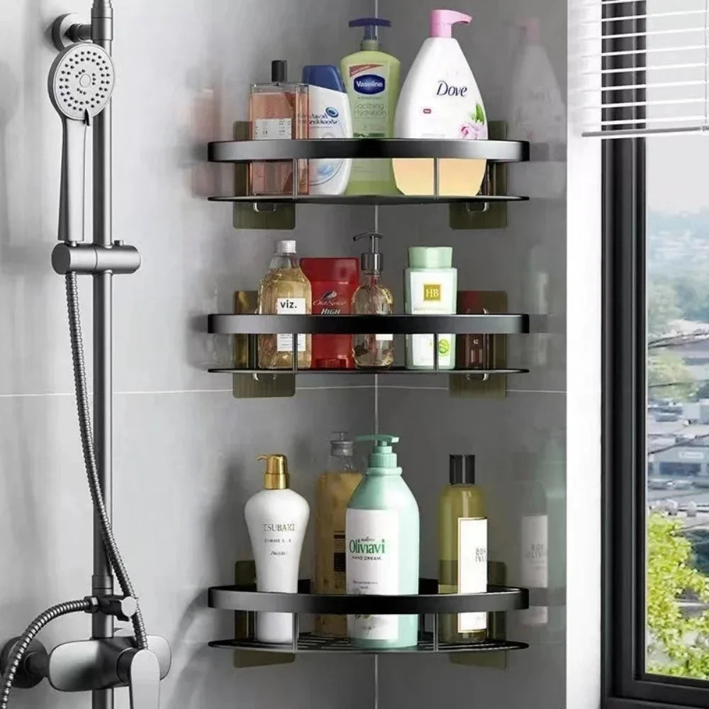 No Drill Bathroom Corner Shelf, corner shower shelf product view 6