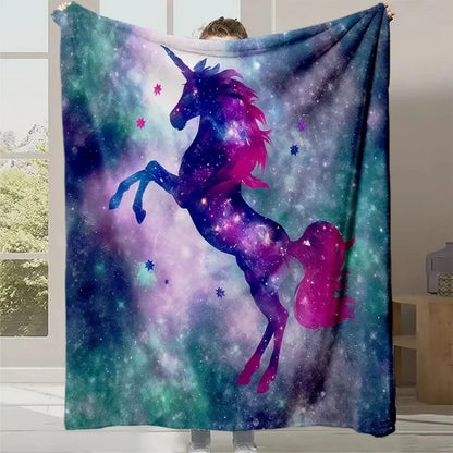 Portable Flannel Travel Blanket, Anti-Pilling Woven Polyester Throw in 4 Sizes for Couch, Picnic, Airplane and Outdoor Use - product view 2