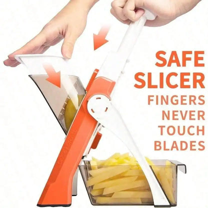 5-in-1 Mandoline Slicer, 30+ Adjustable Thickness Settings from 0.1 to 8 mm, ABS Vegetable Cutter - product view 5