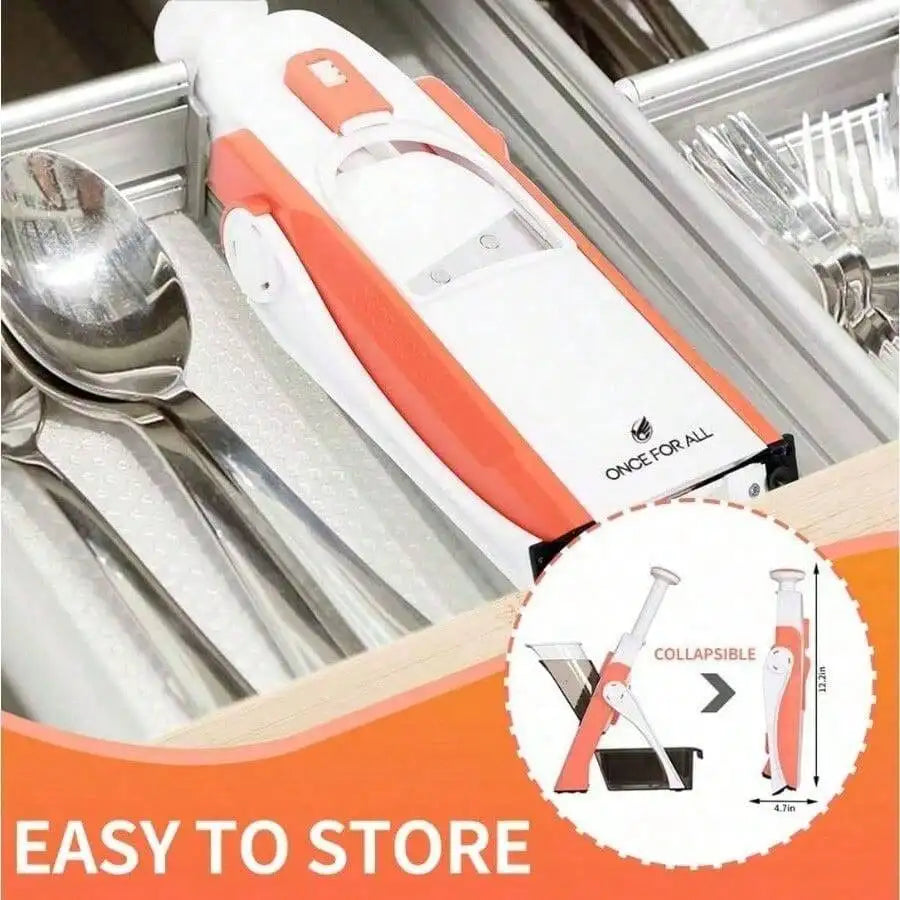 5-in-1 Mandoline Slicer, 30+ Adjustable Thickness Settings from 0.1 to 8 mm, ABS Vegetable Cutter - product view 6