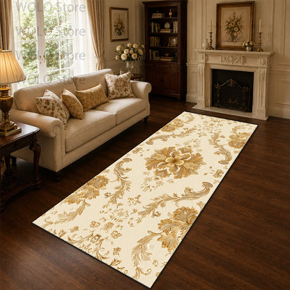 Striped Runner Rug, Soft 100% Polyester, Rubber Anti-Slip Backing, Lightweight Washable Rectangle for Hallway and Living Room - product view 1
