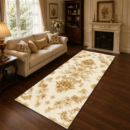 Striped Runner Rug, Soft 100% Polyester, Rubber Anti-Slip Backing, Lightweight Washable Rectangle for Hallway and Living Room - product view 6