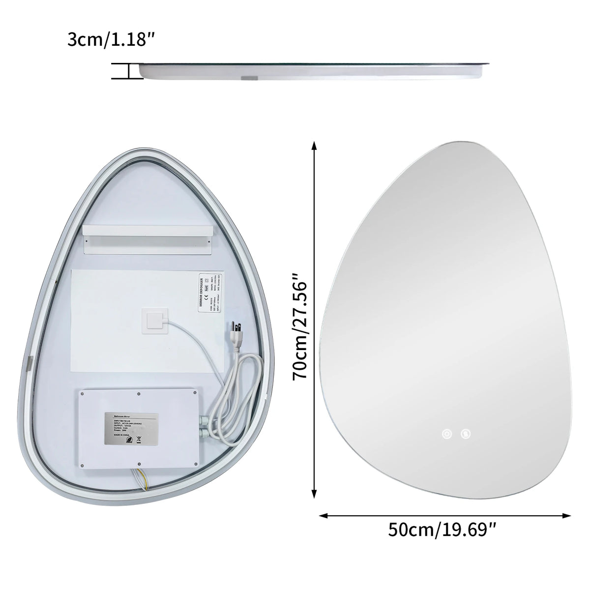 bathroom mirror - product view 1