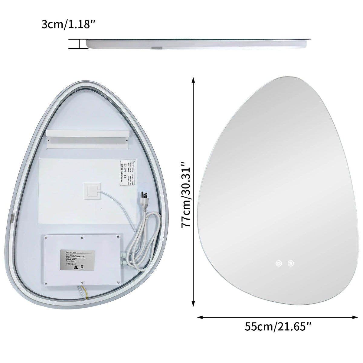 bathroom mirror - product view 2