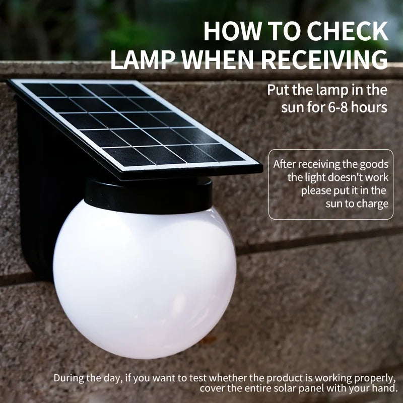 solar wall lights - product view 4