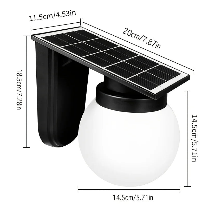 solar wall lights - product view 6