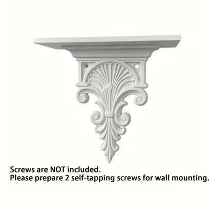 Gothic Floating Shelf, Carved Plastic Wall-Mounted Display Rack, 3 kg Capacity for Plants, Collectibles and Home Décor - product view 2