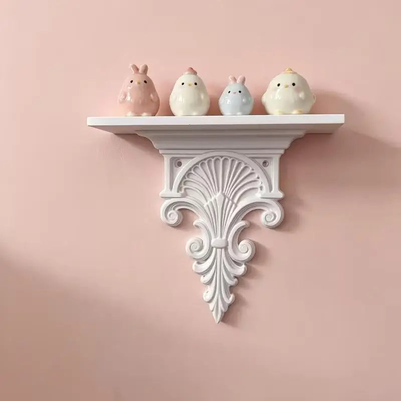 Gothic Floating Shelf, Carved Plastic Wall-Mounted Display Rack, 3 kg Capacity for Plants, Collectibles and Home Décor - product view 3