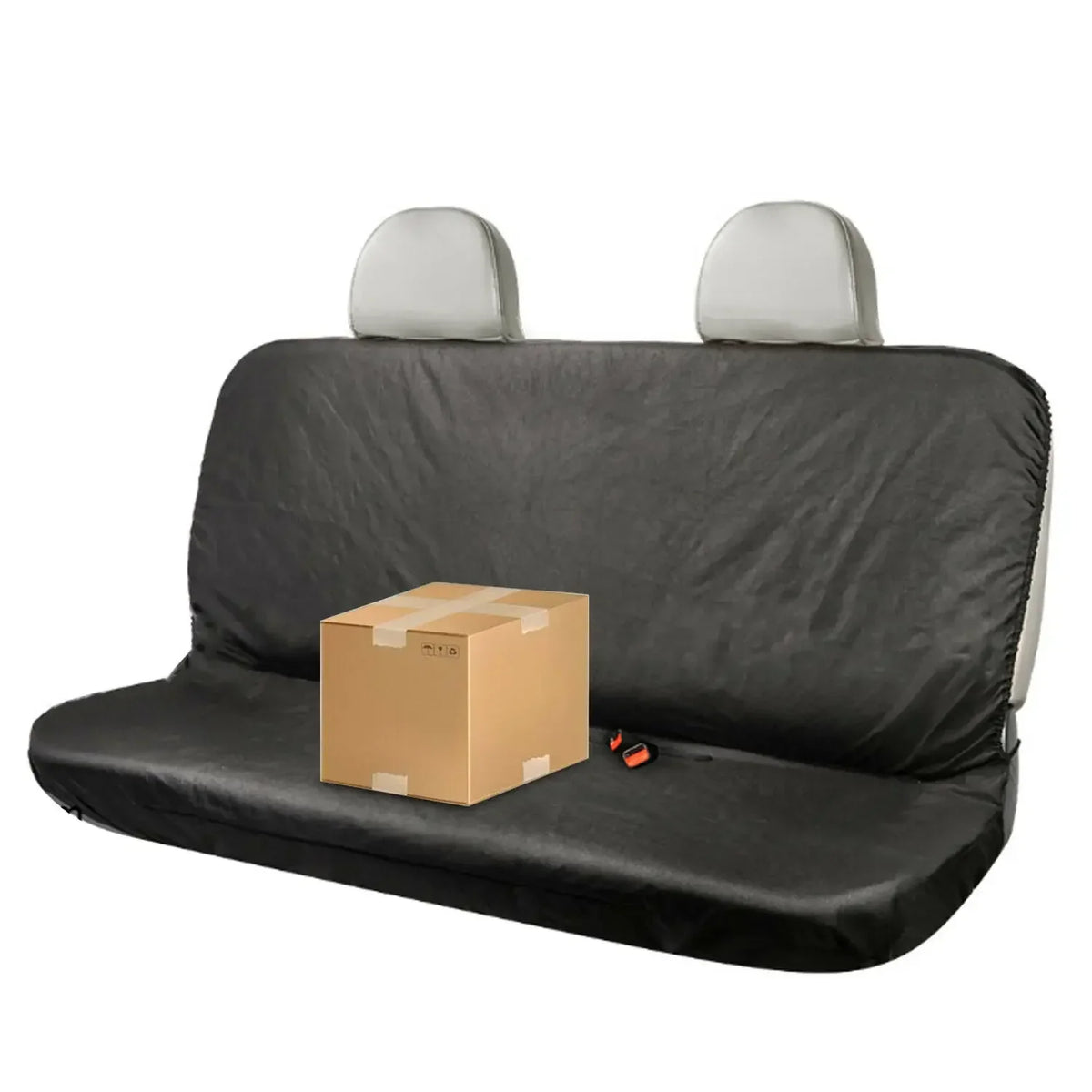 Universal Pet Car Seat Cover, Black Oxford Cloth Rear Bench Protector for Cars, Vans and SUVs - product view 3