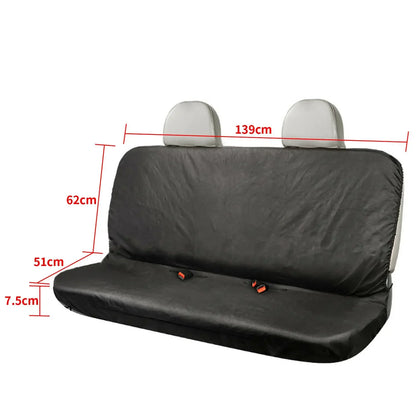 Universal Pet Car Seat Cover, Black Oxford Cloth Rear Bench Protector for Cars, Vans and SUVs - product view 4