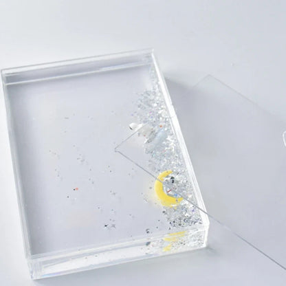 Astronaut Floating Photo Frame, Acrylic Snow Globe Display for 10.2 x 15.2 cm Pictures, Horizontal or Vertical Desktop Decor - product view 3