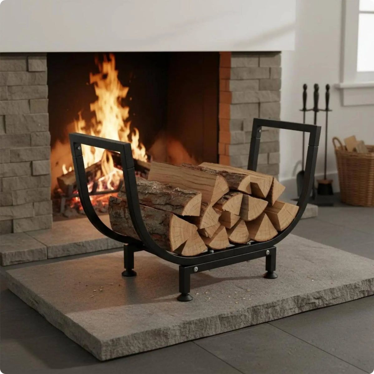 outdoor firewood rack - product view 3