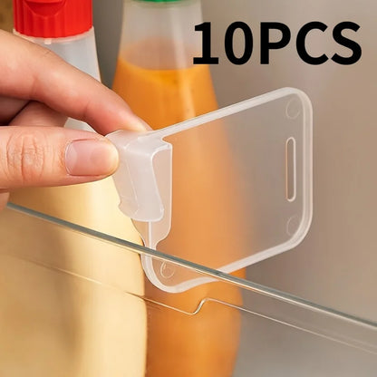 Refrigerator Can Organizer Dividers, Adjustable Plastic Fridge Storage Separators for Bottles and Cans, 1, 10, 30 or 50 Pieces - product view 2