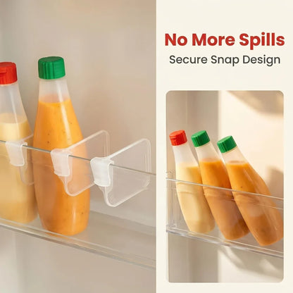 Refrigerator Can Organizer Dividers, Adjustable Plastic Fridge Storage Separators for Bottles and Cans, 1, 10, 30 or 50 Pieces - product view 5