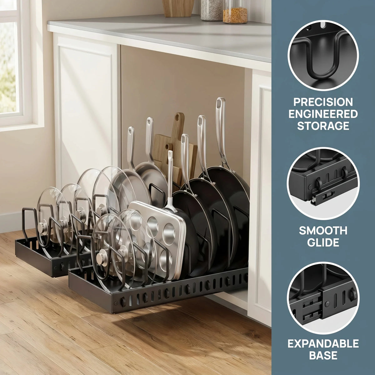 pull out cabinet organizer - product view 2