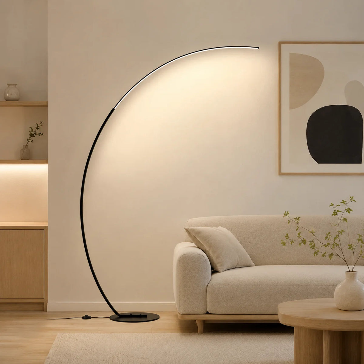 arched floor lamp - product view 1