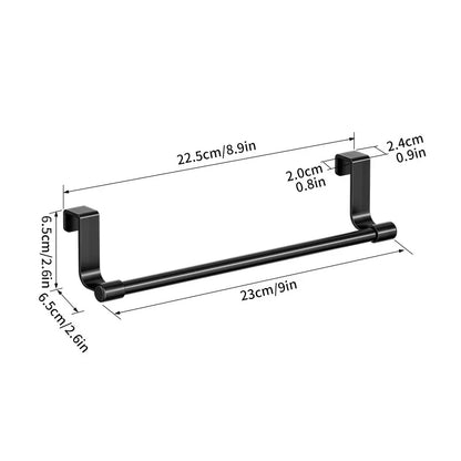 Over Door Towel Rack, Stainless Steel Hanging Bar with No-Tool Installation, 23 cm or 36 cm for Kitchen and Bathroom - product view 3