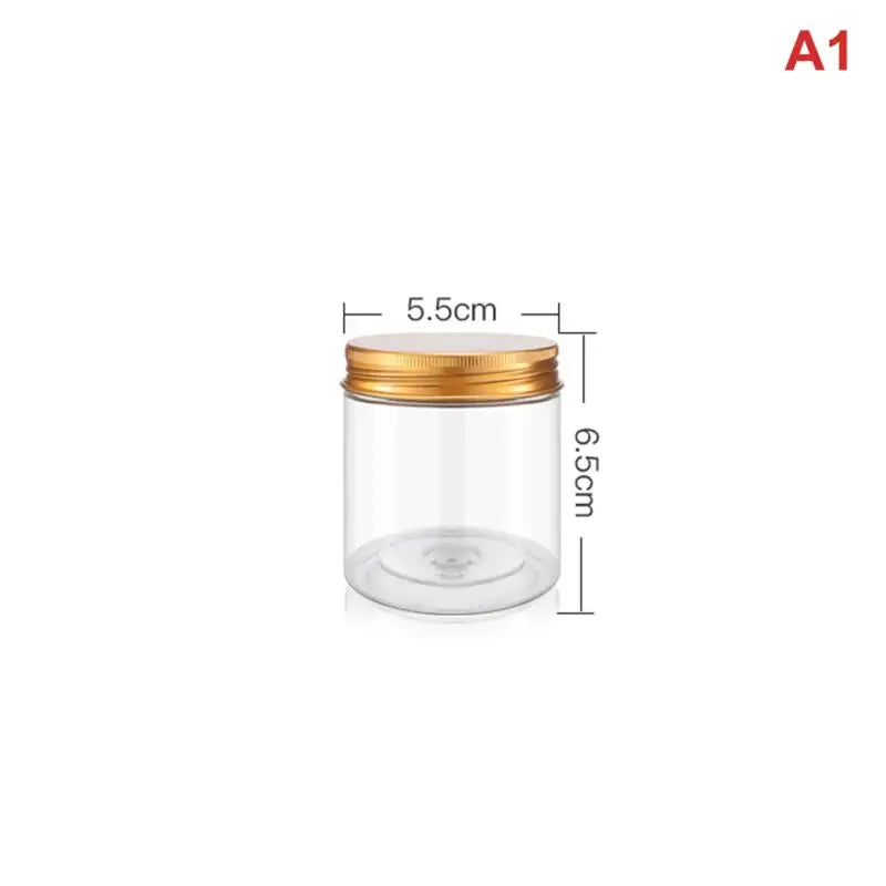 Pet Food Storage Container, Clear PET Plastic Jar with Aluminum Lid and Airtight Seal for Dry Food - product view 1