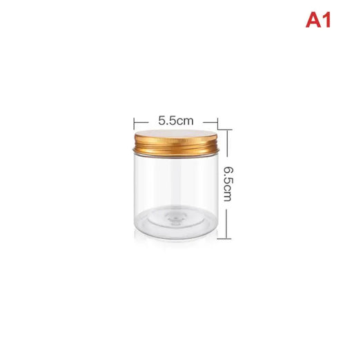 Pet Food Storage Container, Clear PET Plastic Jar with Aluminum Lid and Airtight Seal for Dry Food - product view 1