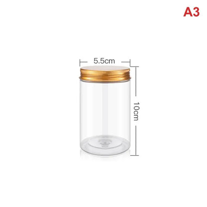 Pet Food Storage Container, Clear PET Plastic Jar with Aluminum Lid and Airtight Seal for Dry Food - product view 3