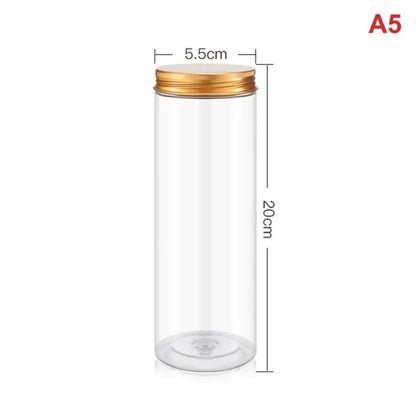Pet Food Storage Container, Clear PET Plastic Jar with Aluminum Lid and Airtight Seal for Dry Food - product view 5