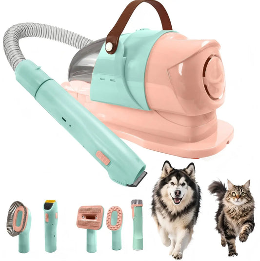 Pet Grooming Vacuum Kit, High-Suction Hair Removal Tool with Electric Clippers and Blades for Dogs and Cats - product view 1